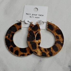 Cheetah Statement Earrings